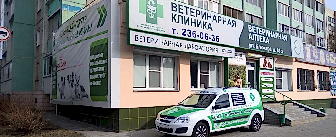 Вход в круглосуточную ветеринарную<br />
клинику и стационар по адресу ул. Блюхера, 83а